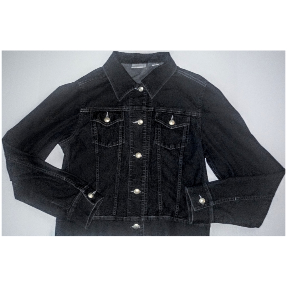 Halogen Dark Indigo Classic Denim Jacket